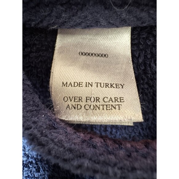 Vintage Victoria's Secret Turkish 100% Cotton Terry Bath Robe Spa Pool XS/S Blue - Picture 6 of 8